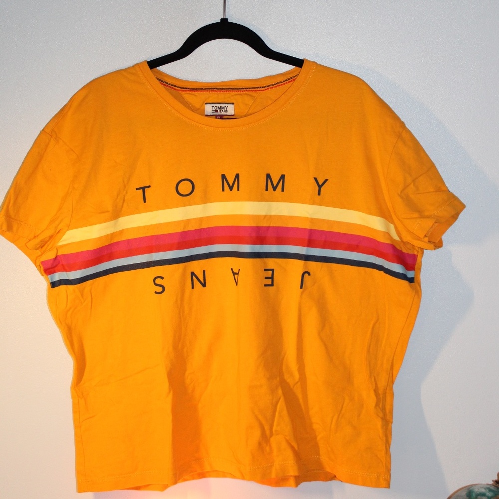 Yellow/ Orange Tommy Hilfiger t-shirt Women's